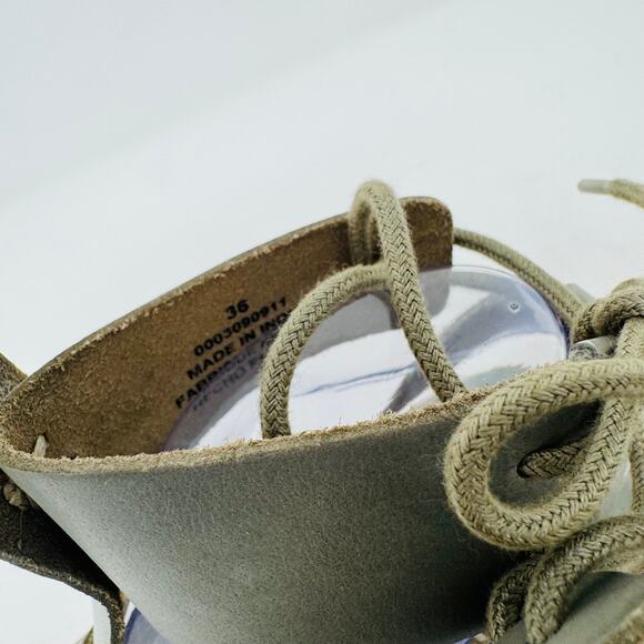 Free People Lace-Up Gray Gladiator Sandals Size 36 (US 6) | Boho Festival Style - Picture 4 of 13